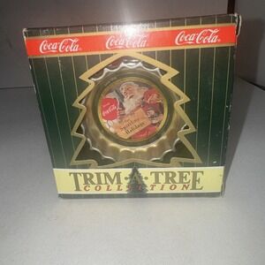 Vintage Coca-Cola Ornament Polar Bear Bottle Cap Trim a Tree collection 1994
